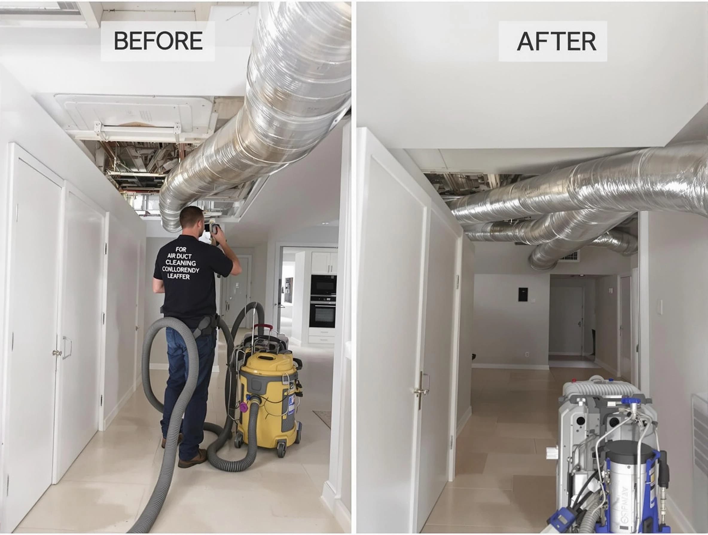 Glen Allen Air Duct Cleaning professional performing thorough air duct cleaning in Glen Allen