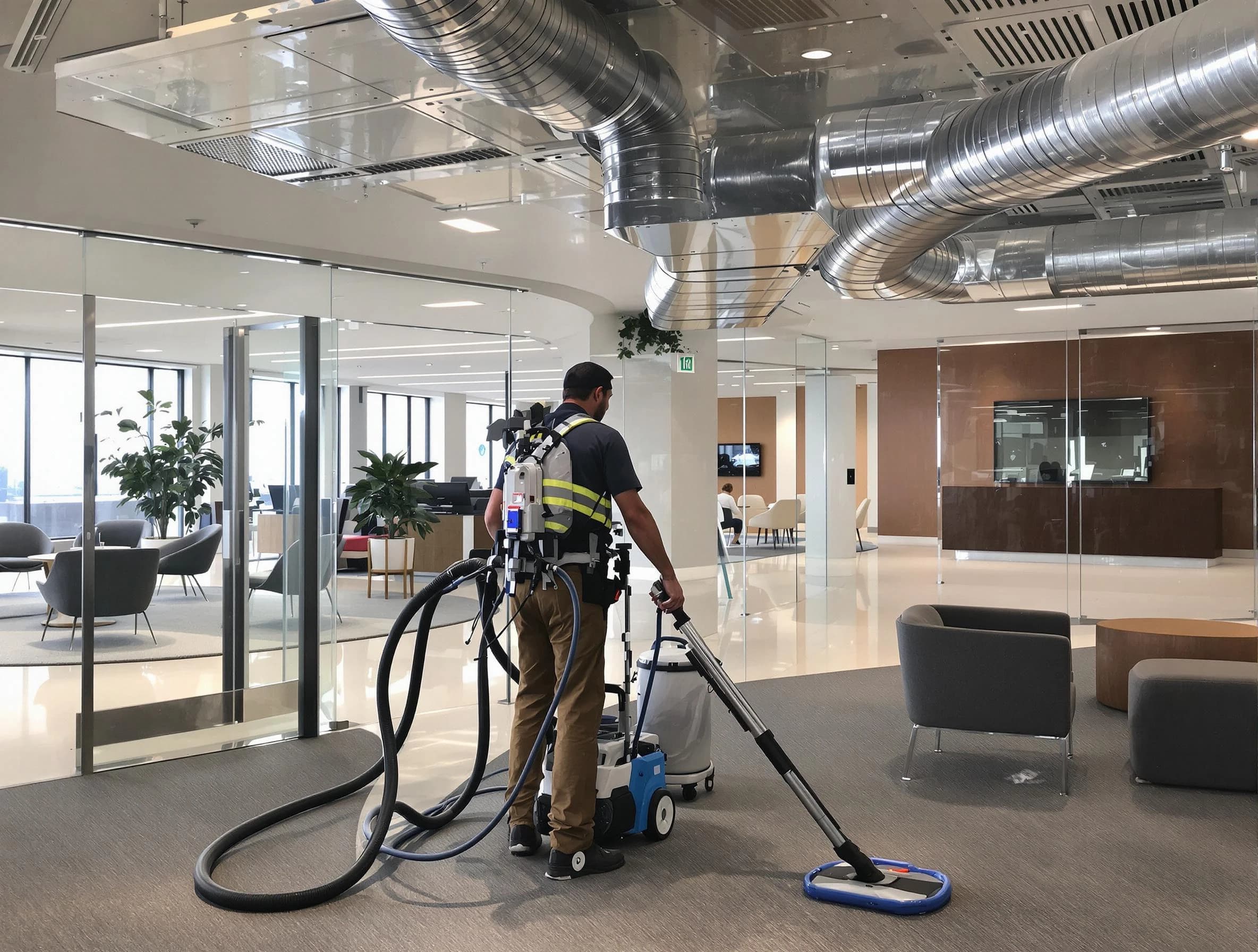 Commercial duct cleaning service by Glen Allen Air Duct Cleaning in Glen Allen