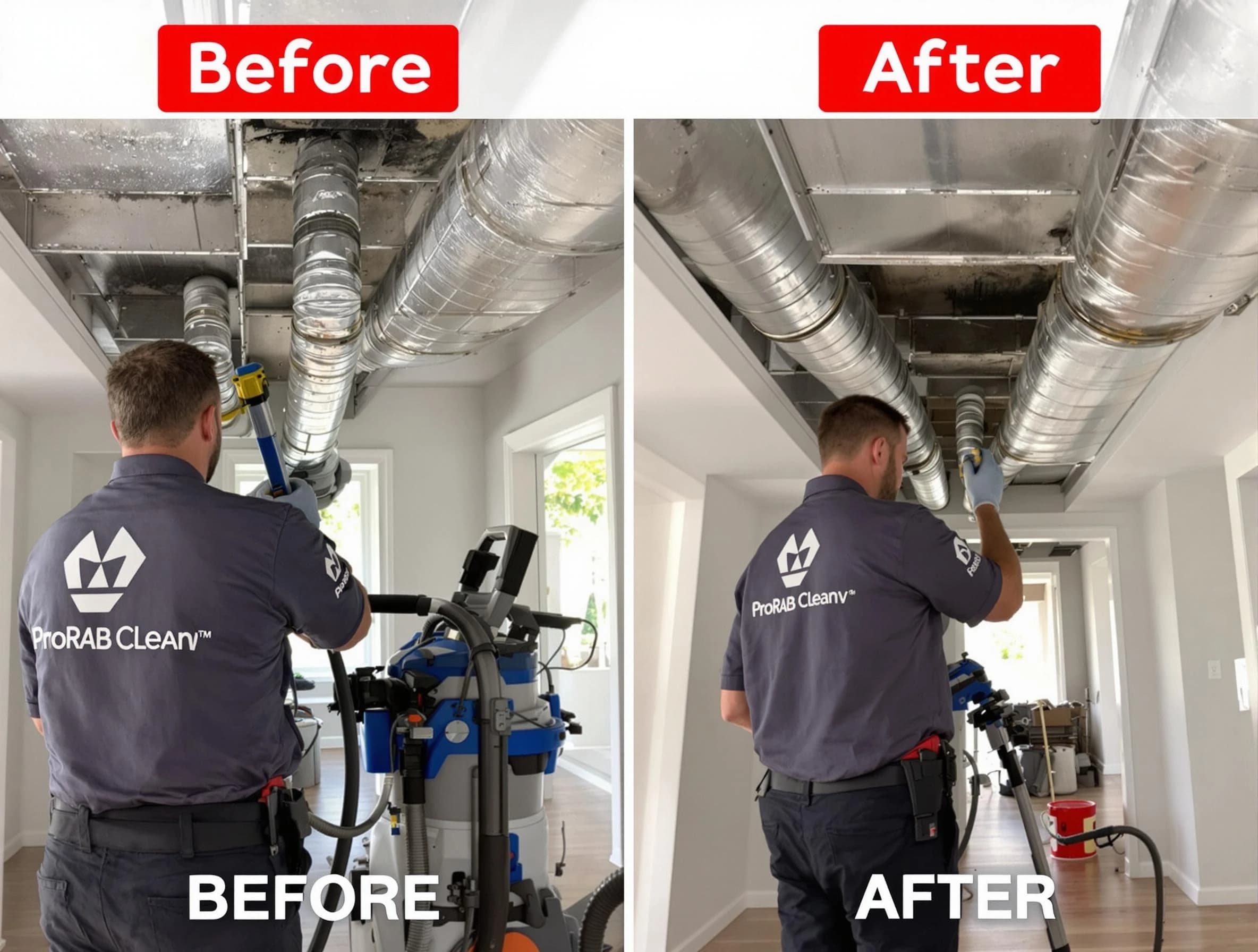 Glen Allen Air Duct Cleaning expert performing thorough residential duct cleaning in a Glen Allen home
