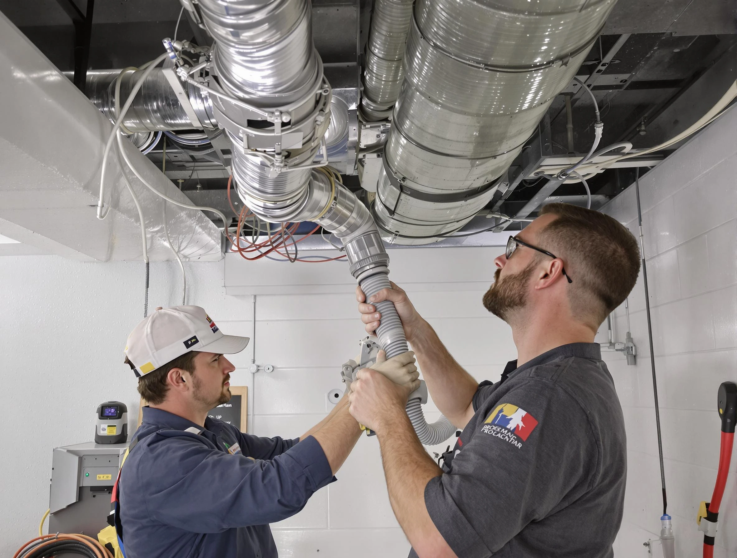 Glen Allen Air Duct Cleaning technician performing thorough AC duct cleaning in Glen Allen