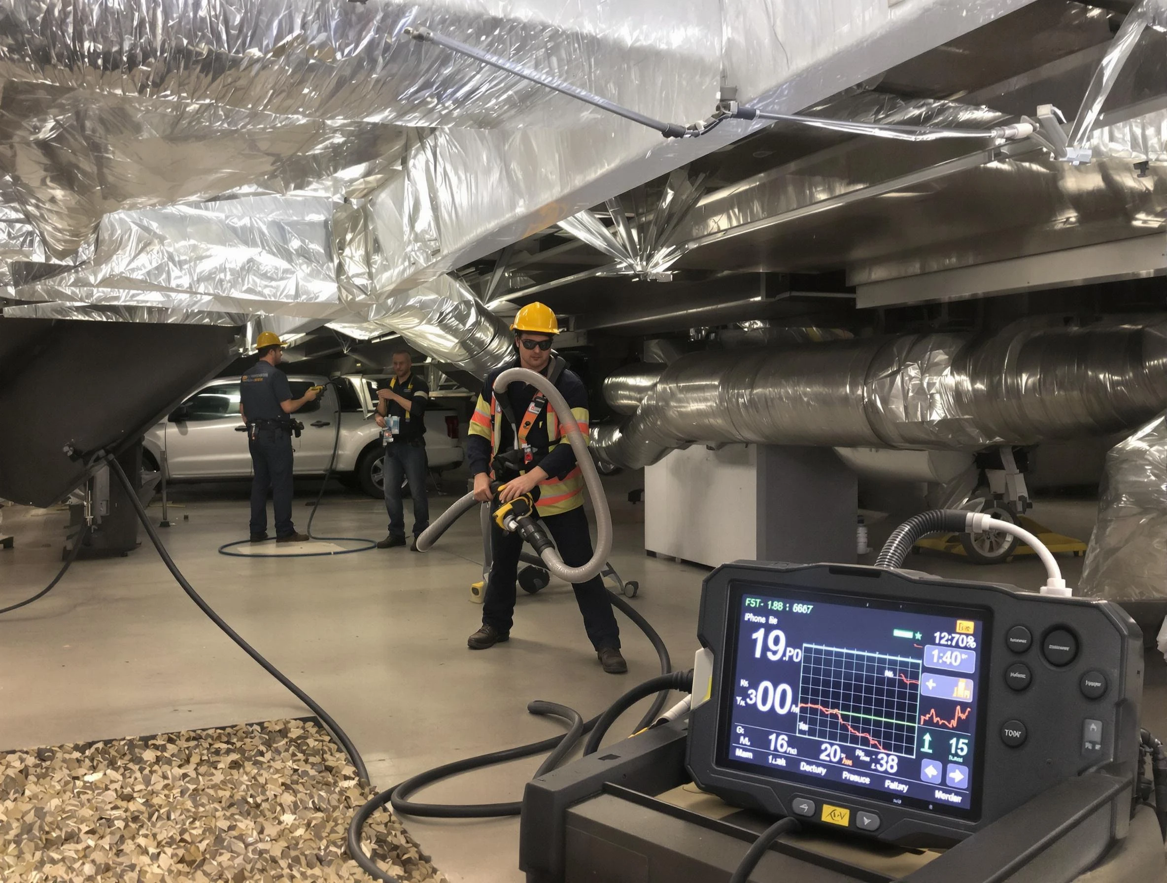 Professional negative pressure duct cleaning by Glen Allen Air Duct Cleaning in Glen Allen