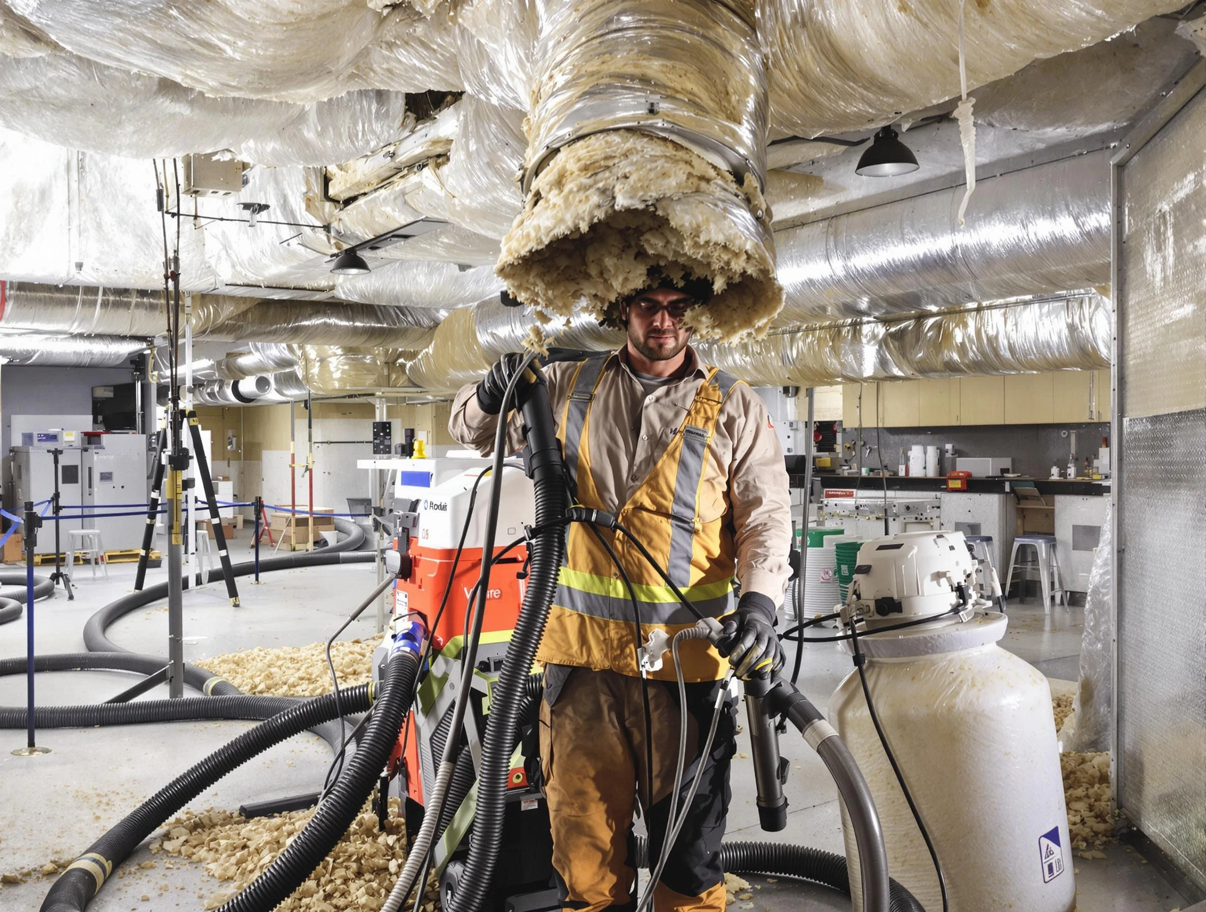 Professional vacuum insulation removal by Glen Allen Air Duct Cleaning expert in Glen Allen